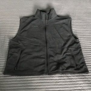 Mens XXL Columbia polar fleece vest dark gray